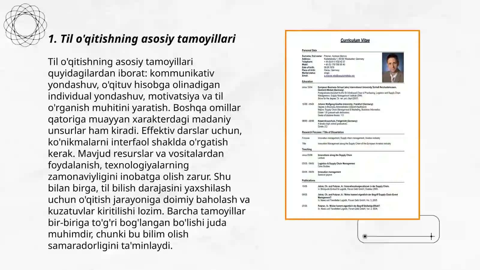 Til o'qitishning asosiy tamoyillari 3