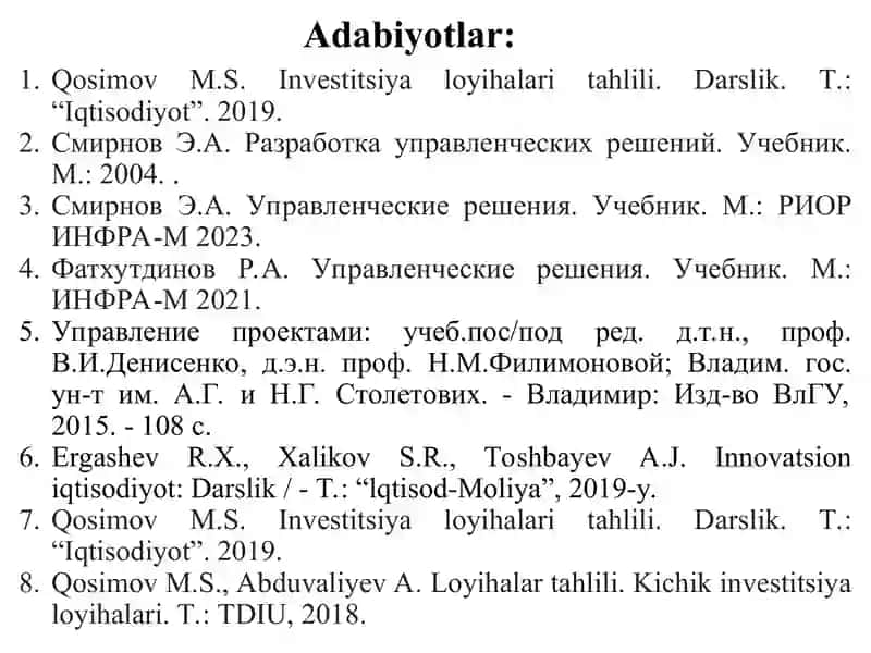 Strategik loyihalarni boshqarish:asosiy tushunchlar va kontseptual asoslar 3