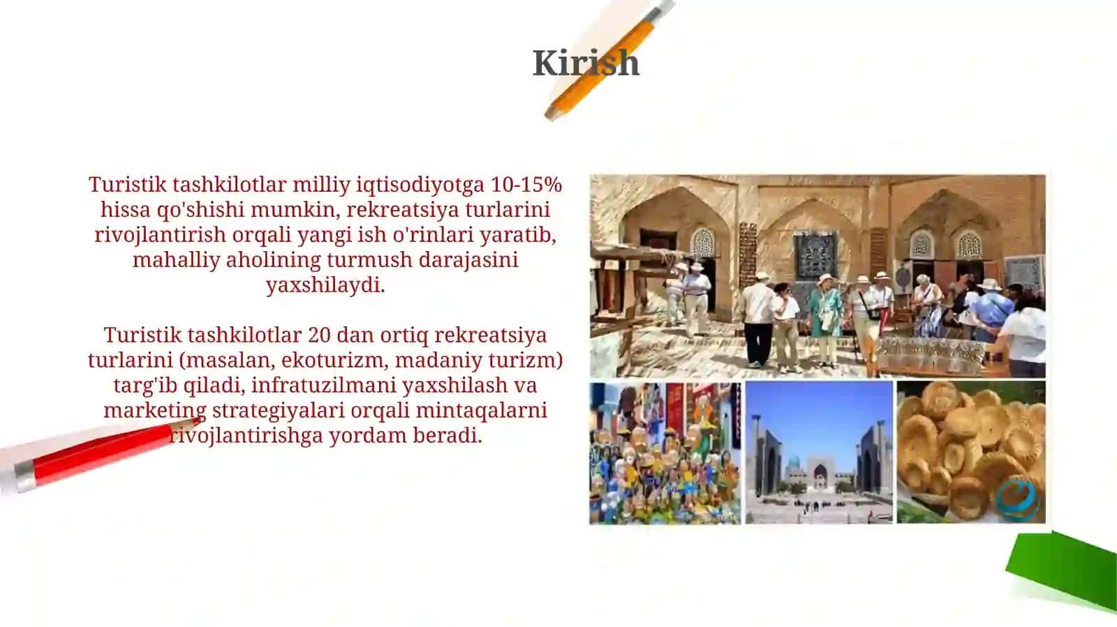 Rekreatsiyani rivojlantirishda turistik tashkilotlarning ahamiyati 3