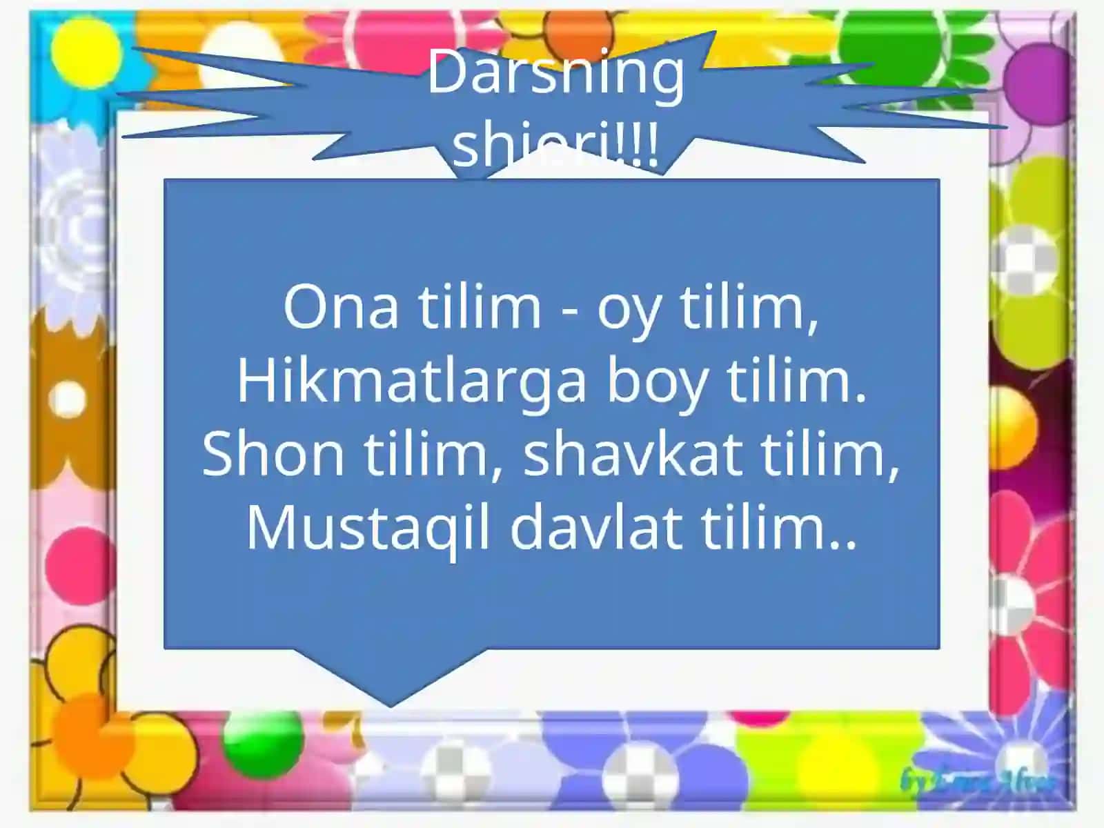 Ona tili o'rgatish 3 - sinf 3