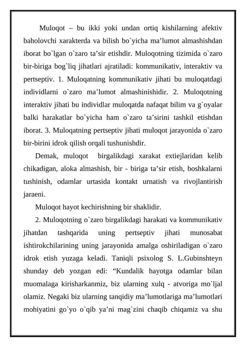 Muloqot: Shifokor va bemor muloqatning psixologik xususiyatlari 3