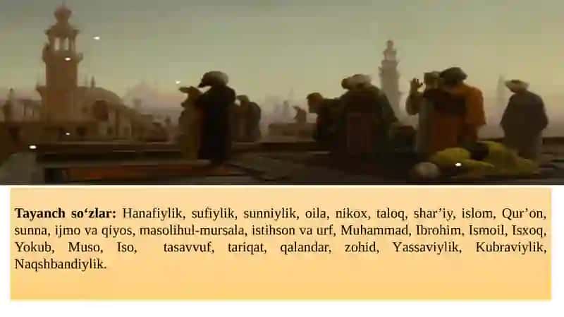 Markaziy Osiyotarixida Hanafiyamazxabining o`rni 3
