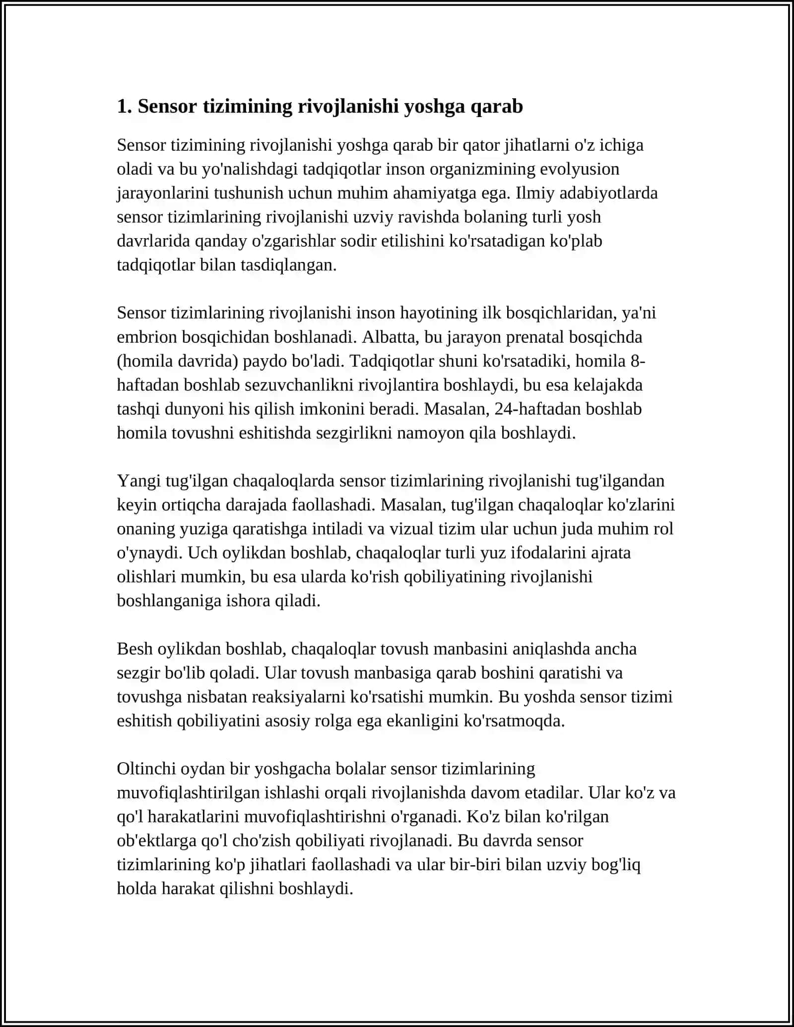 SENSOR TIZIMI YOSHGA OID FIZIOLOGIYASI VA GIGIYENASI 3