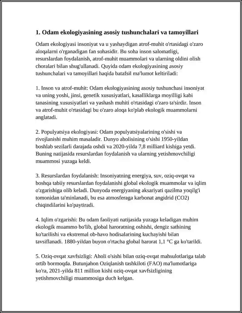 ODAM EKALOGIYASI 3