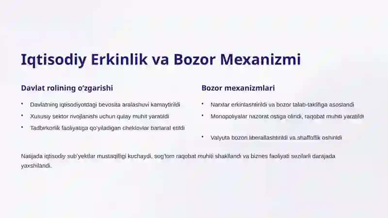 Iqtisodiy Islohotlarning Ijtimoiy Natijalari: Oʻzbekiston Tajribasi 3