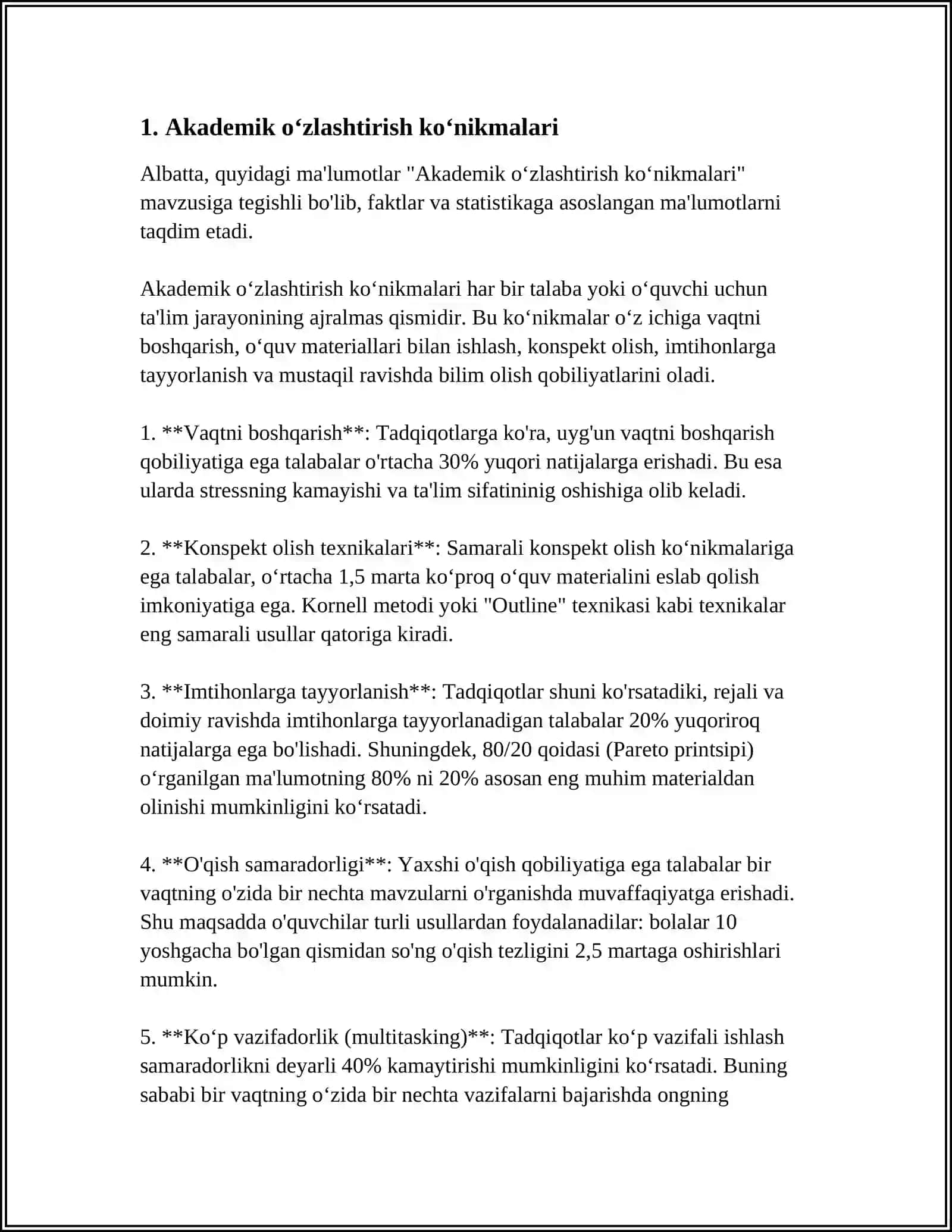 AKADEMIK KOʻNIKMALAR VA KASBIY KOMPETENTLIK FANINING MAQSADI 3