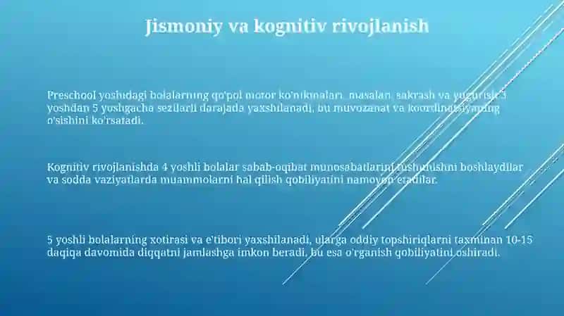 Maktabgacha yosh davri haqida umumiy hususiyatlar 3