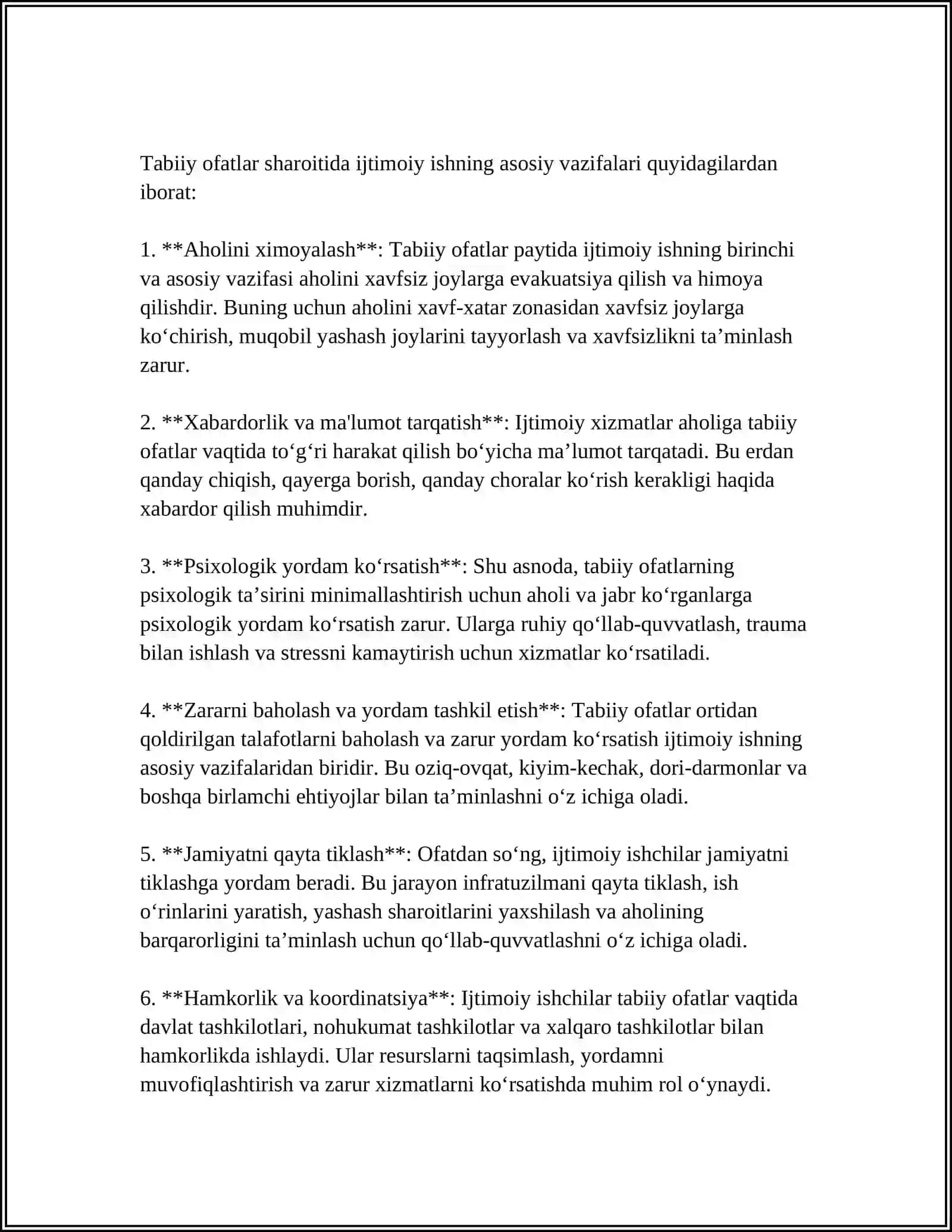 TABIIY OFATLAR SHAROITIDA IJTIMOIY ISHNING ROLI 3