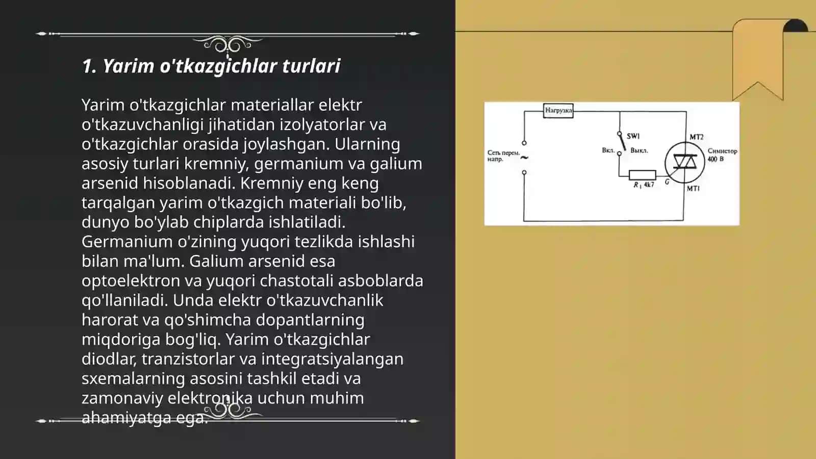 Yarim o'tkazgichlar va diodlar 3