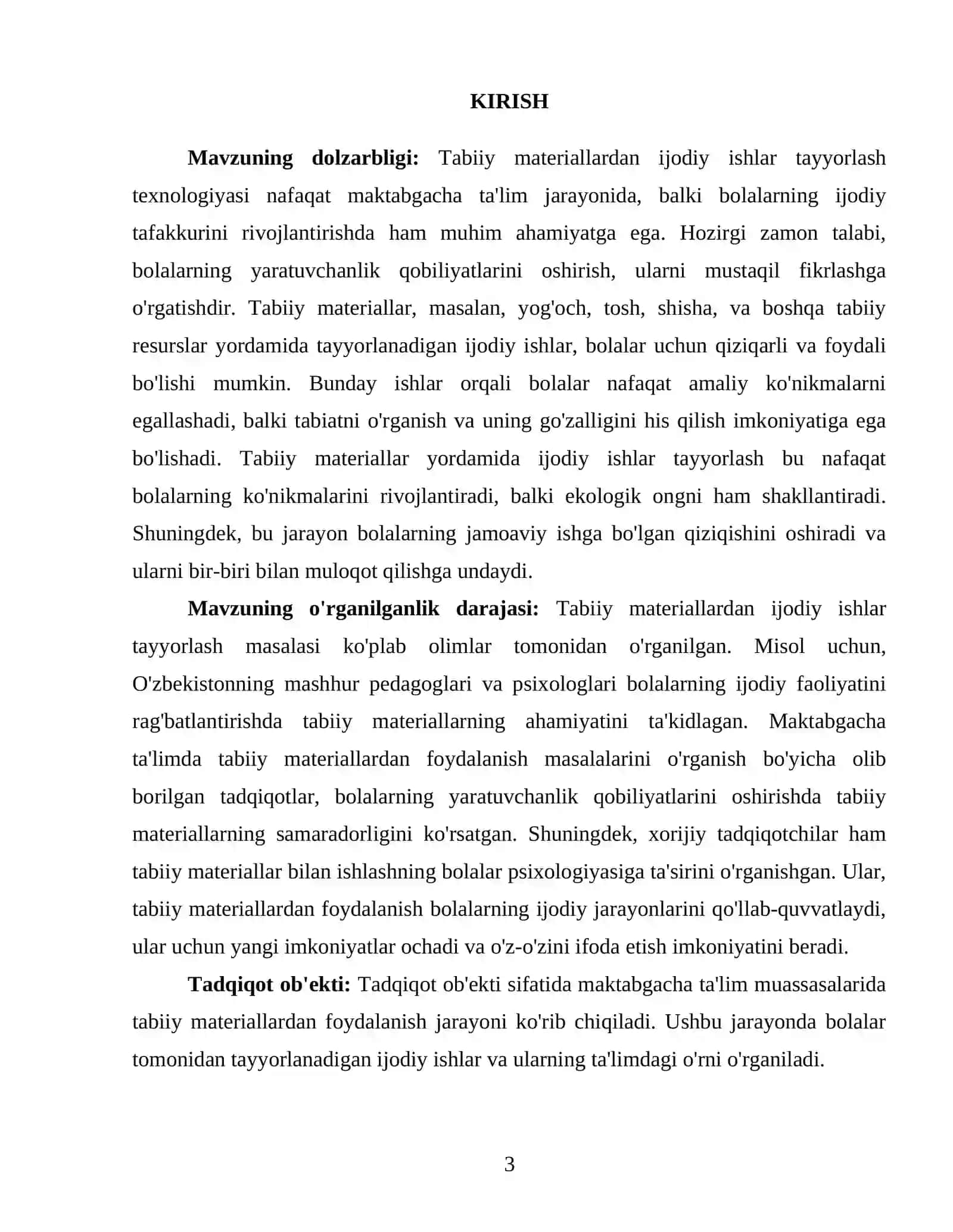 Tabiiy materiallardan ijodiy ishlar tayyorlash texnologiyasi 3