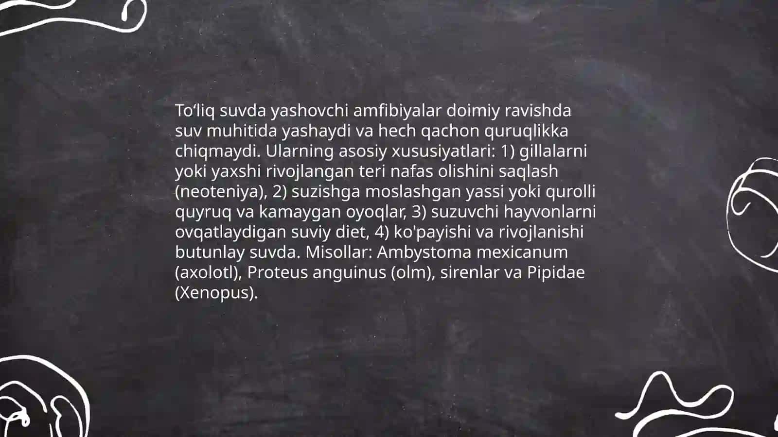 Amfibiyalarning asosiy ekalogik guruhlari 3