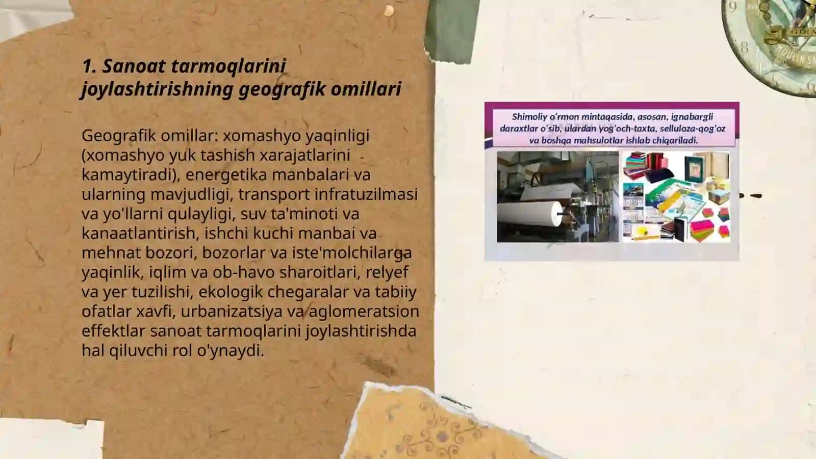 Sanoat tarmoqlarini joylashtirish 3