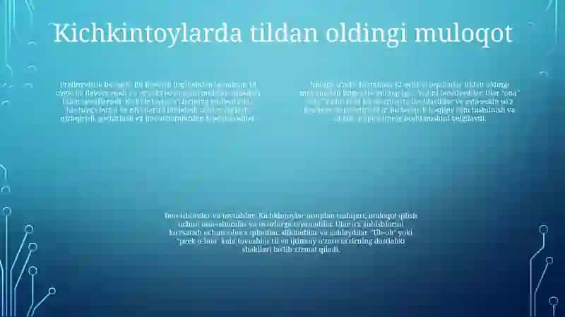 Ilk Yoshdagi Bolalar Nutqining Rivoji 3