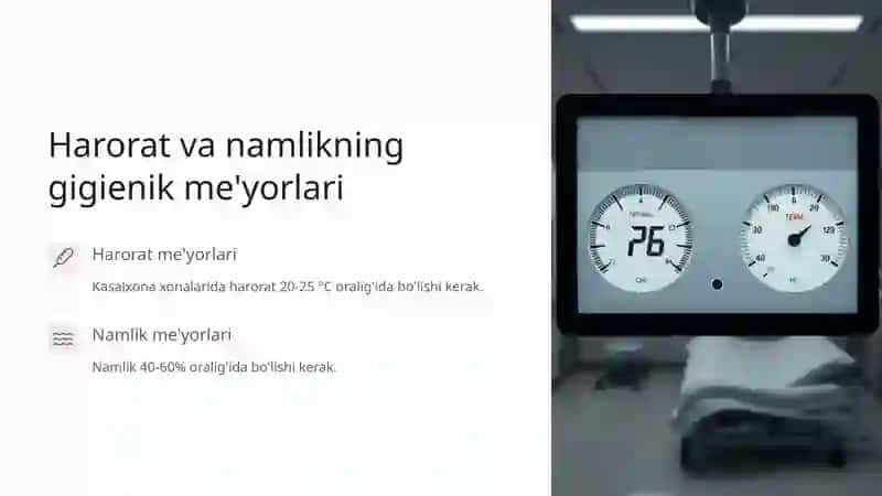Kasalxona xonalari mikroiqlimining gigienik ahamiyati 3