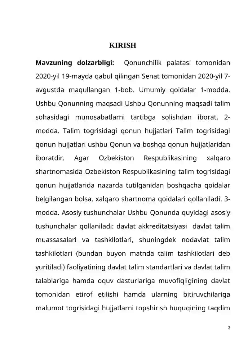 Ta'lim Vositalaridan Foydalanish Shart-sharoitlari 3