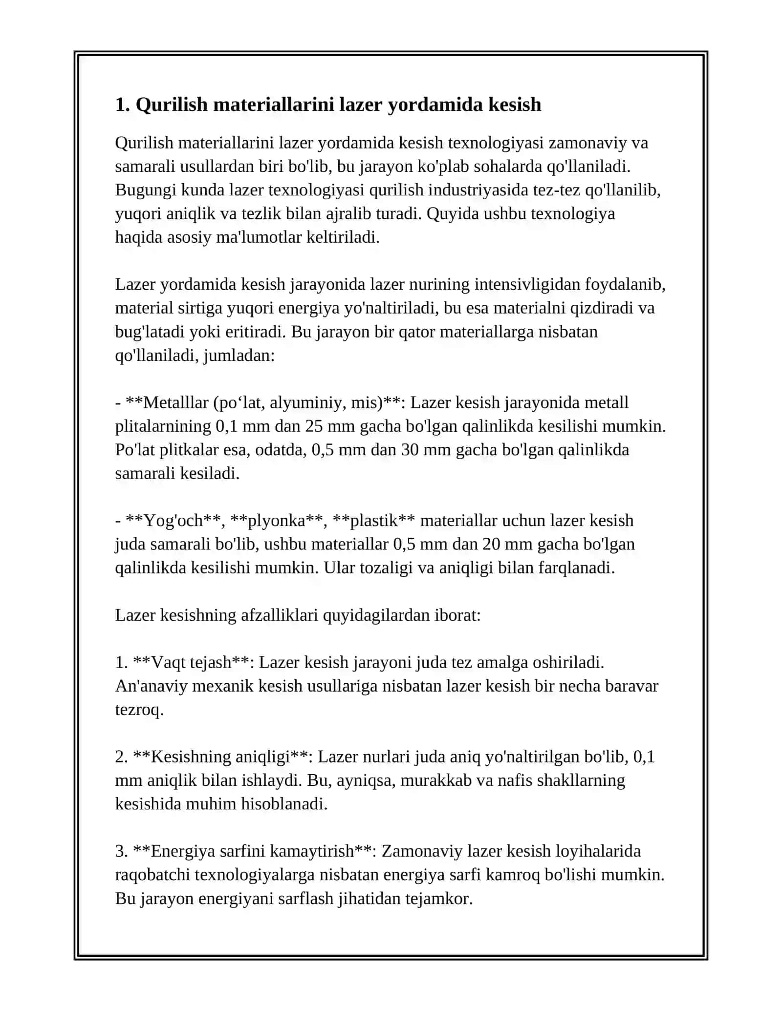 KONSTRUKSION MATERIALLARNI KESIB ISHLASH 3