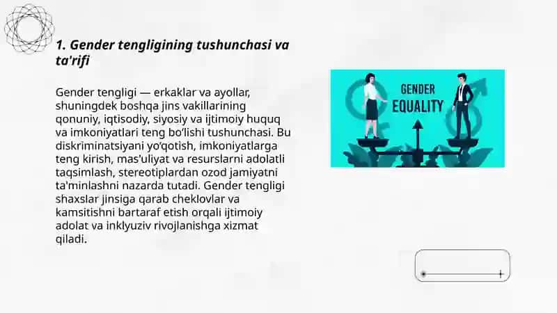 Gender tengligi, uning mazmun va mohiyati 3