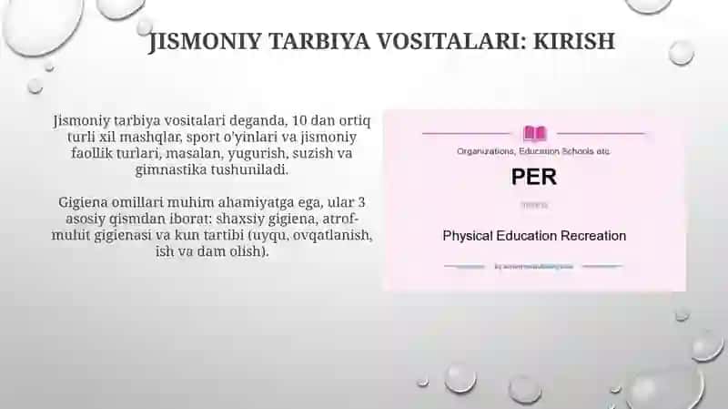 Jismoniy tarbiya vositalari va ularning tasnifi 3