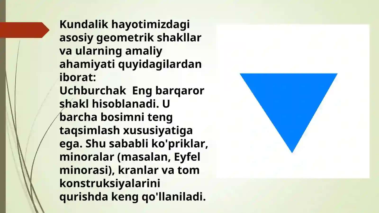 GEOMETRIK SHAkllarning hayotdagi o’rni 3