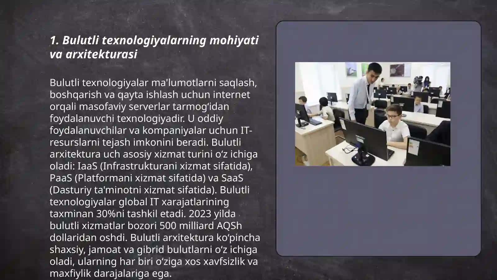 Bulutli texnalogiyalar orqali dasturiy vositalarni loyhalash 3