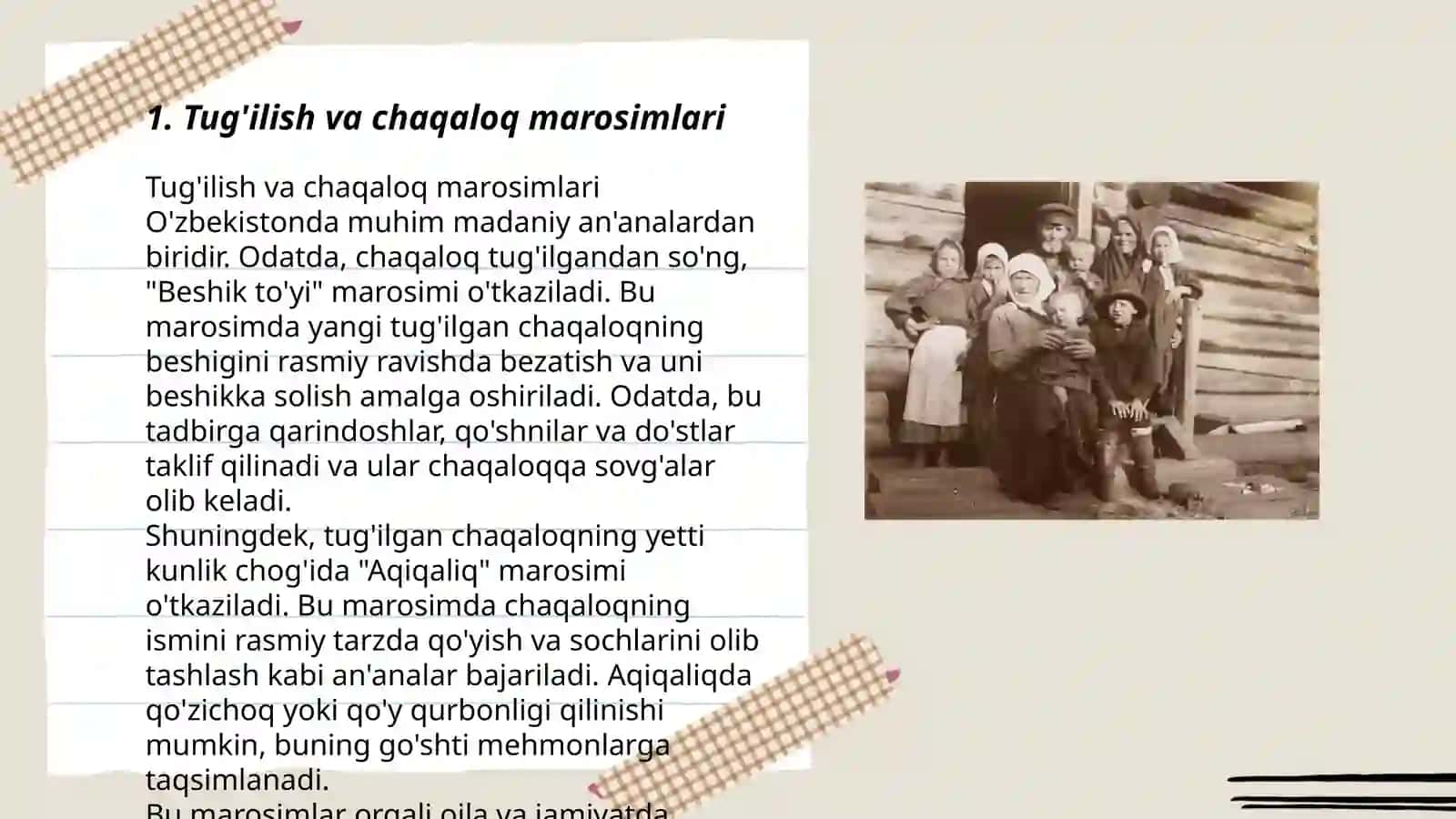 Marosim folklori. Mavsumiy va oilaviy marosimlar 3