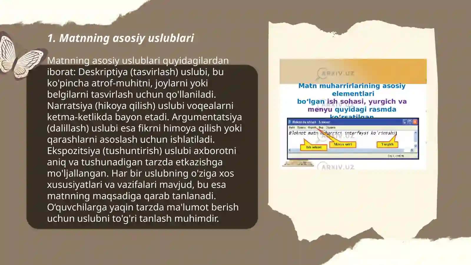 Matn uslublari va turlari 3