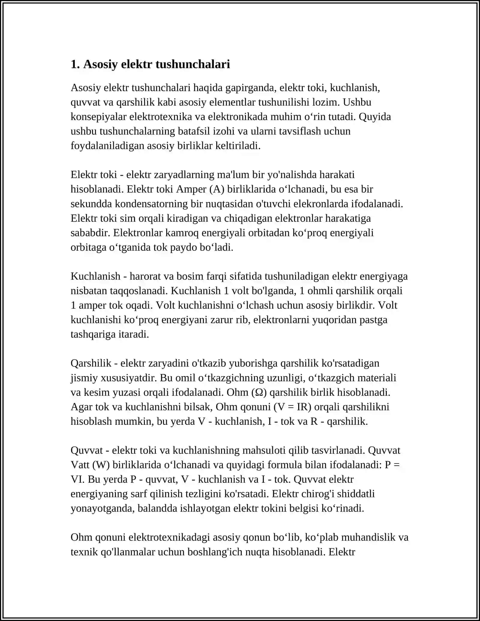 UCH FAZALI EKEKTR ZANJIRLARINI HISOBLASH 3
