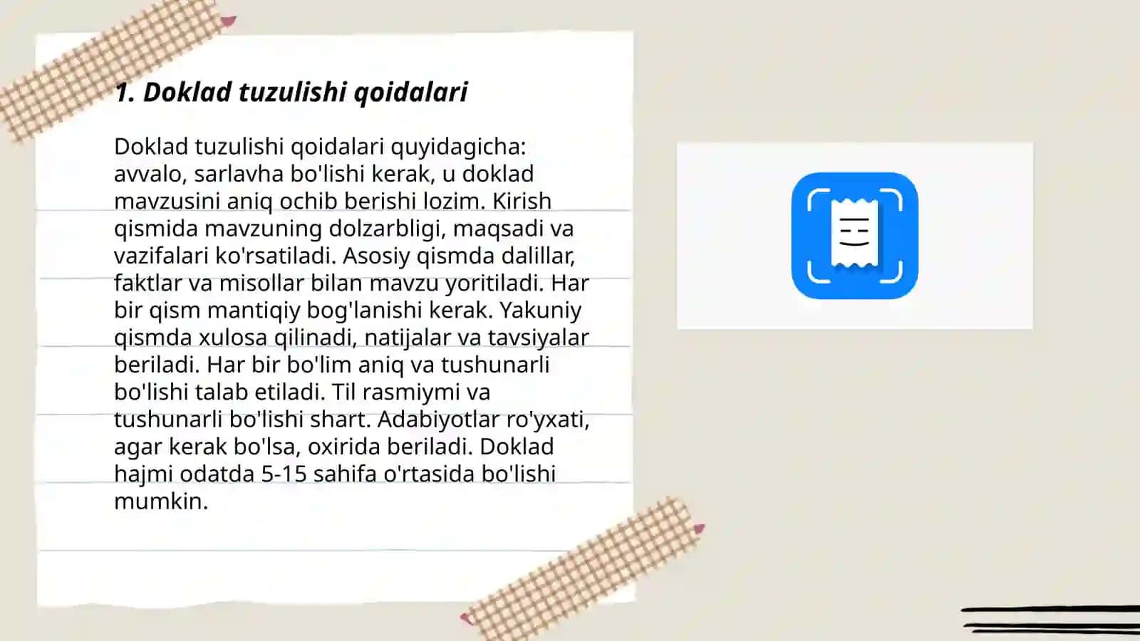 Doklad tuzulmasi 3