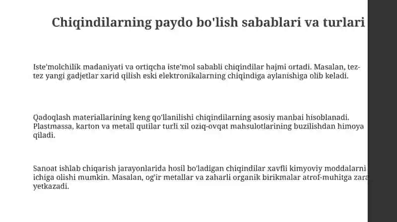 Qayta Ishlash va Chiqindisiz Texnologiyalar: Istiqbollar va Imkoniyatlar 3
