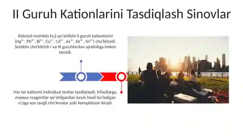 Birinchi, ikkinchi va uchinchi guruh kationlari aralashmasining tahlili 3
