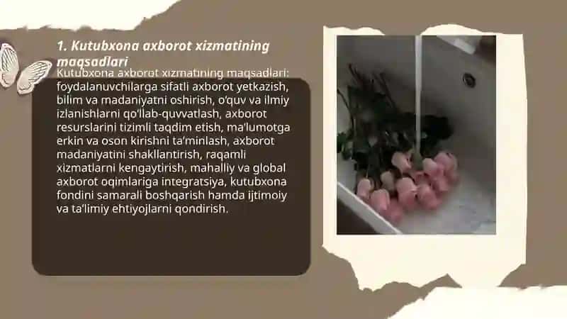 KUTUBXONA AXBOROT XIZMATI KOʻRSATISHNING MAQSADI VA VAZIFALARI 3