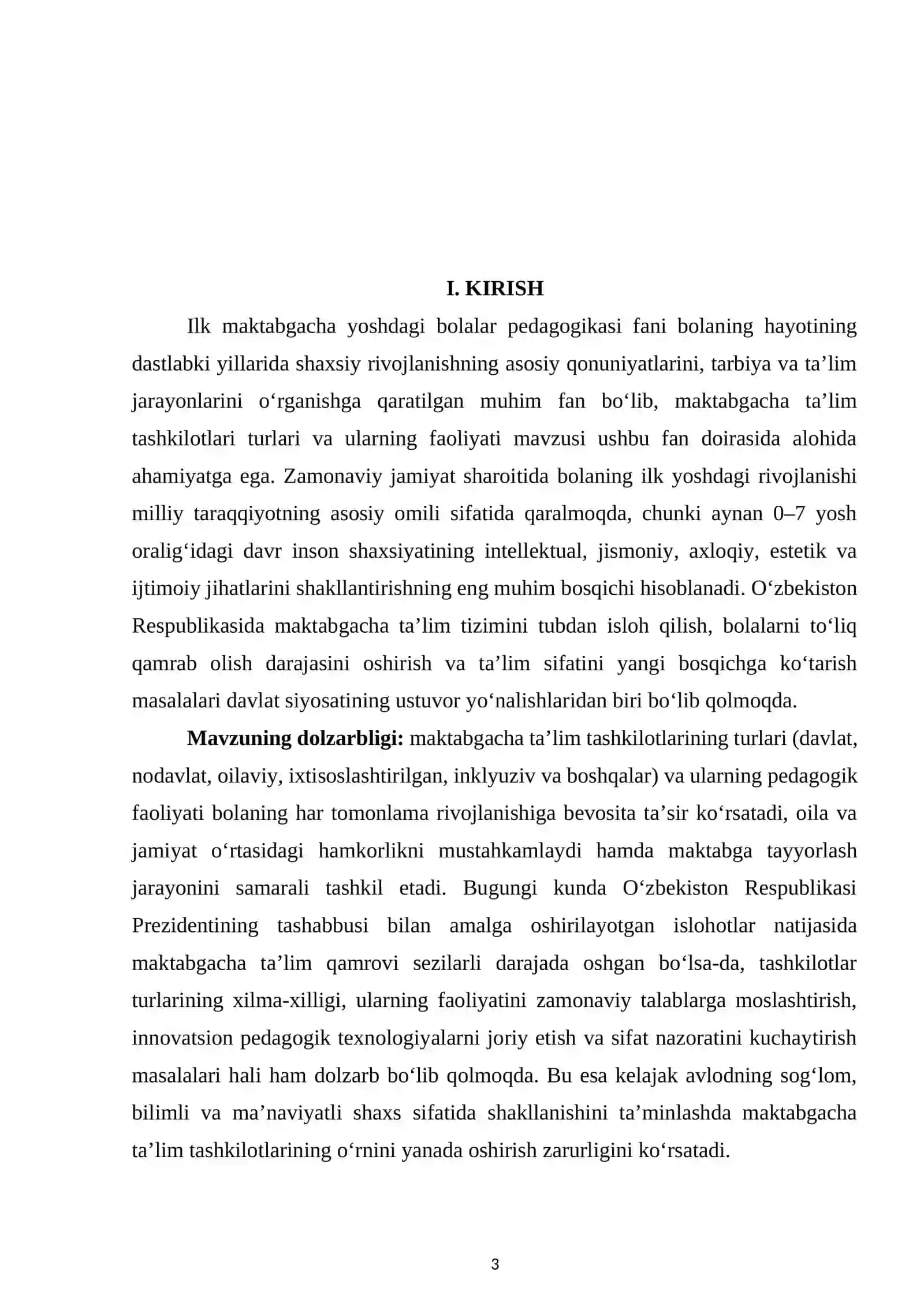 Maktabgacha ta'lim tashkiloti turlari va uning faoliyati mavzusida 3
