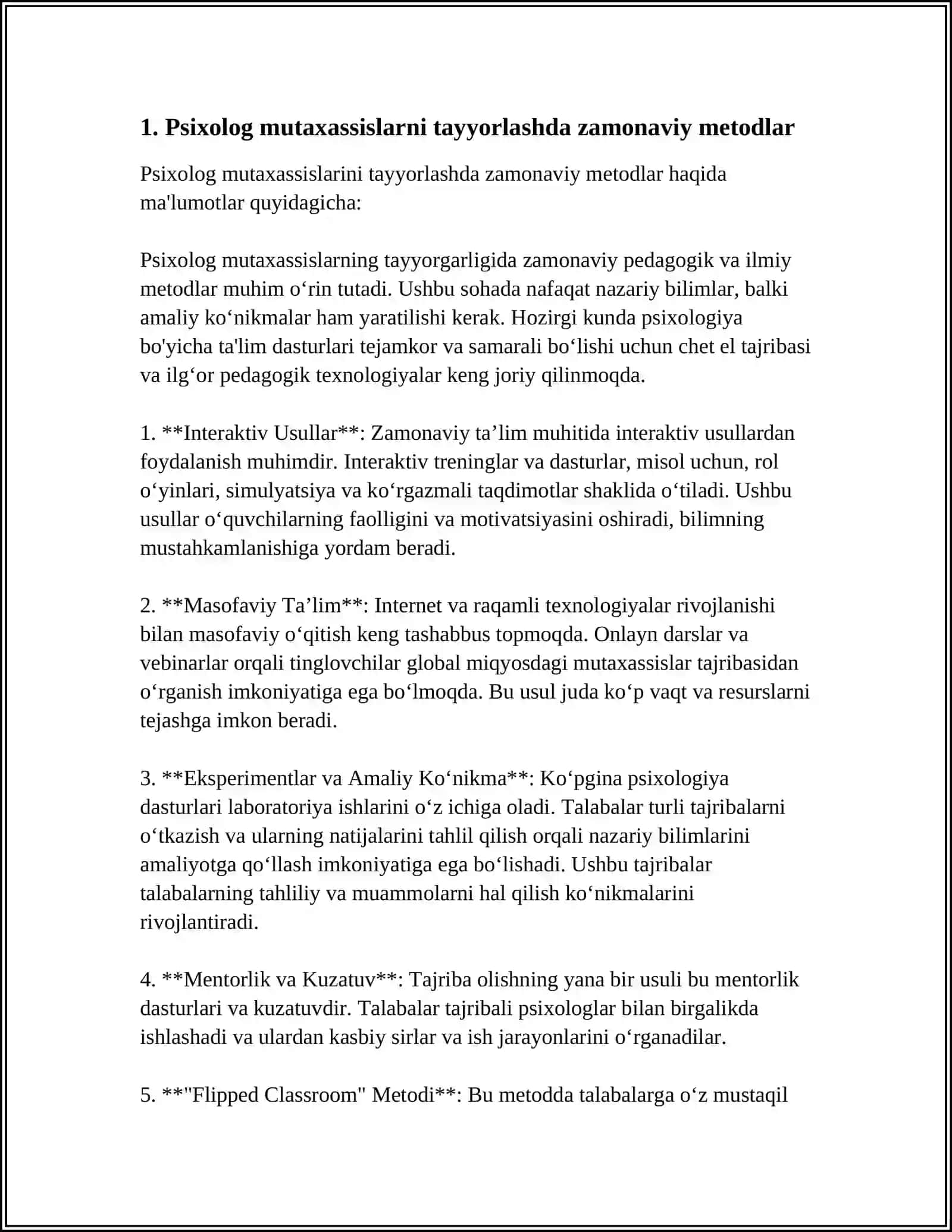 PSIXOLOG MUTAXASISLARNI TAYYORLASH MUAMMOLARI 3