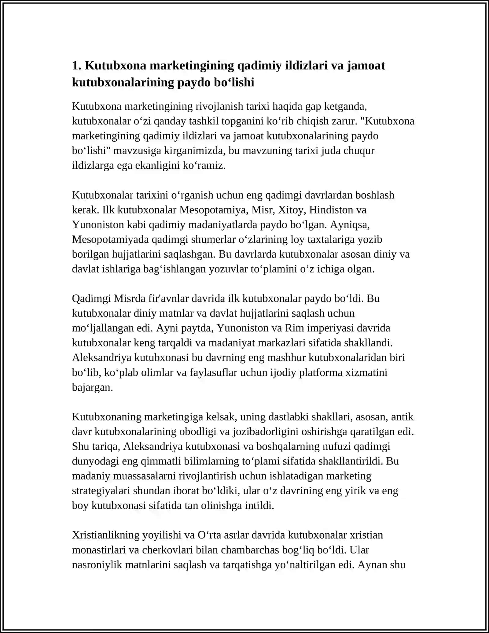 KUTUBXONA MARKETINGINING RIVOJLANISH TARIXI 3