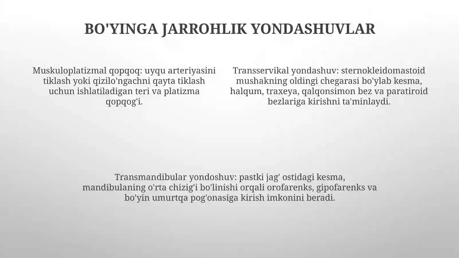 BoʻYin Qiyshiqligida Bajariladigan Operatsiyalar 3