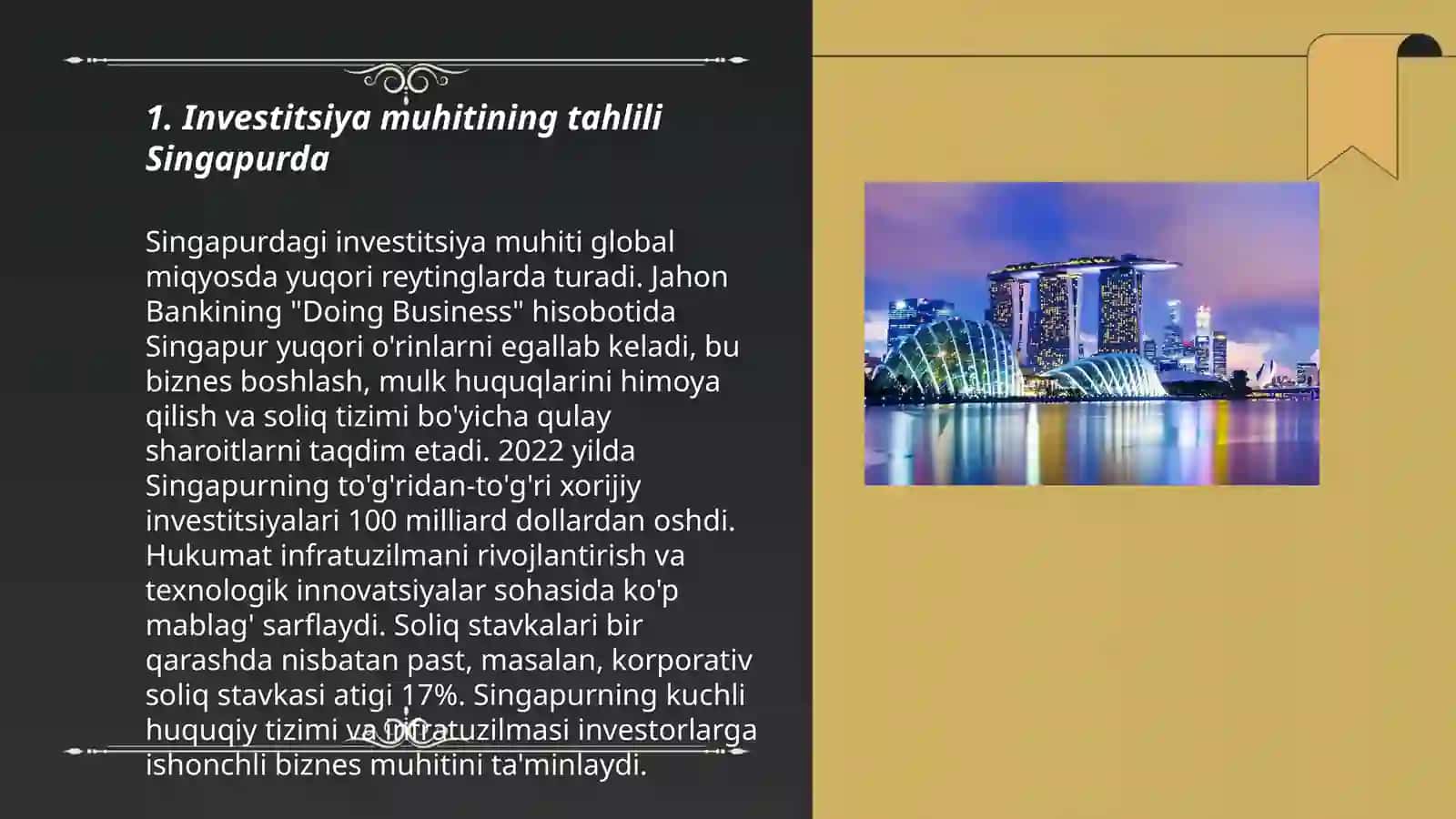 Singapurning Investitsiya Salohiyati: Kelajakdagi Imkoniyatlar va Rivojlanish Yo'nalishlari 3