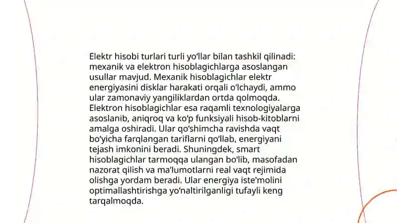 Elektr tarmoq hisoblagichlarining asosiy turlari 3