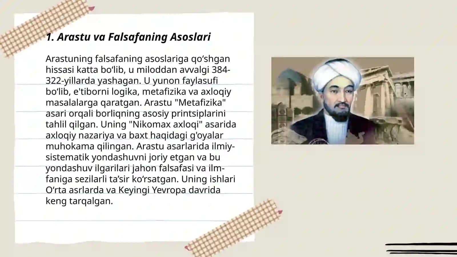 Falsafaning rivojlanishida hissa qoshgan olimlar 3