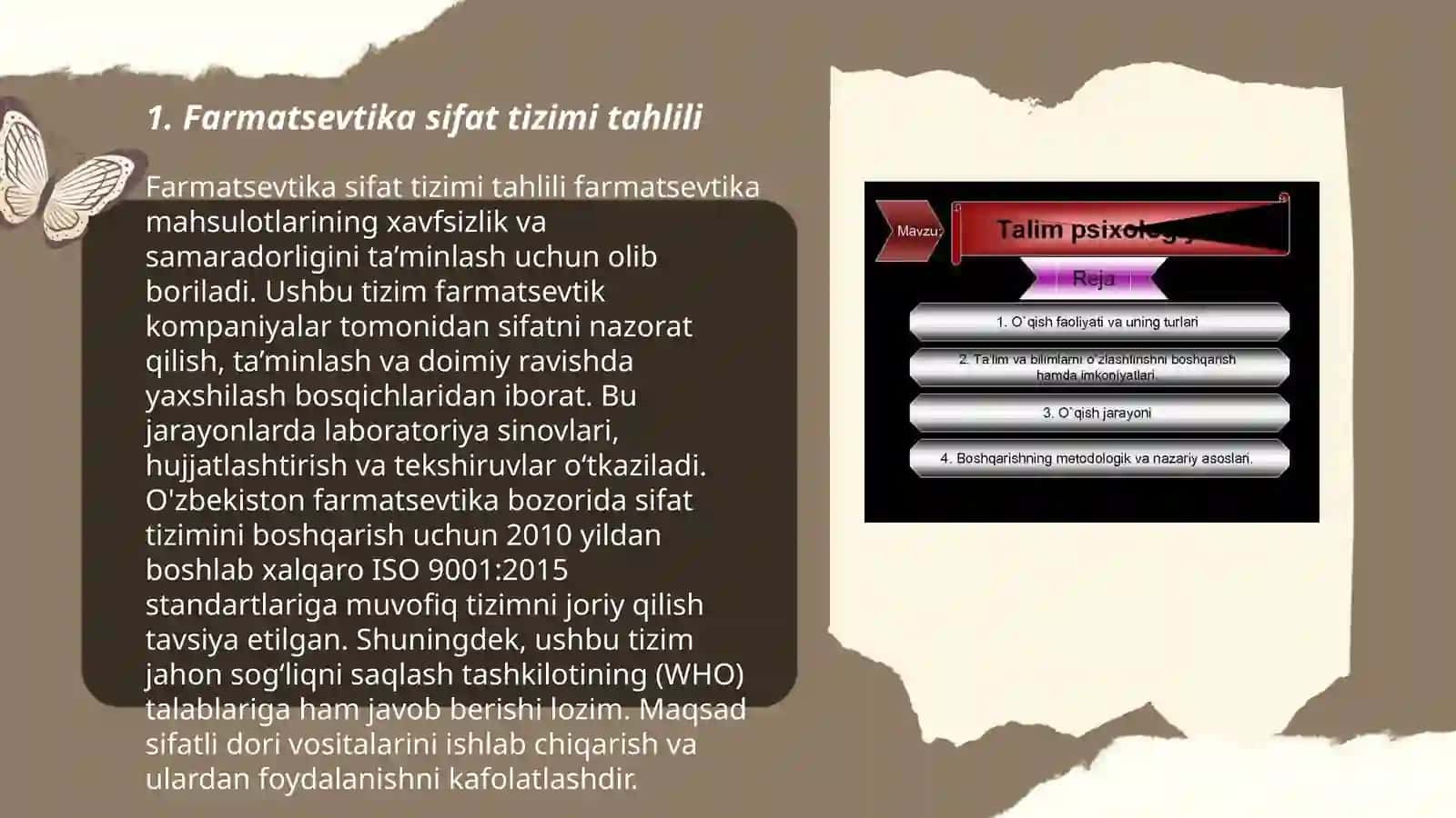 Farmatsevtika sifat tizimi 3