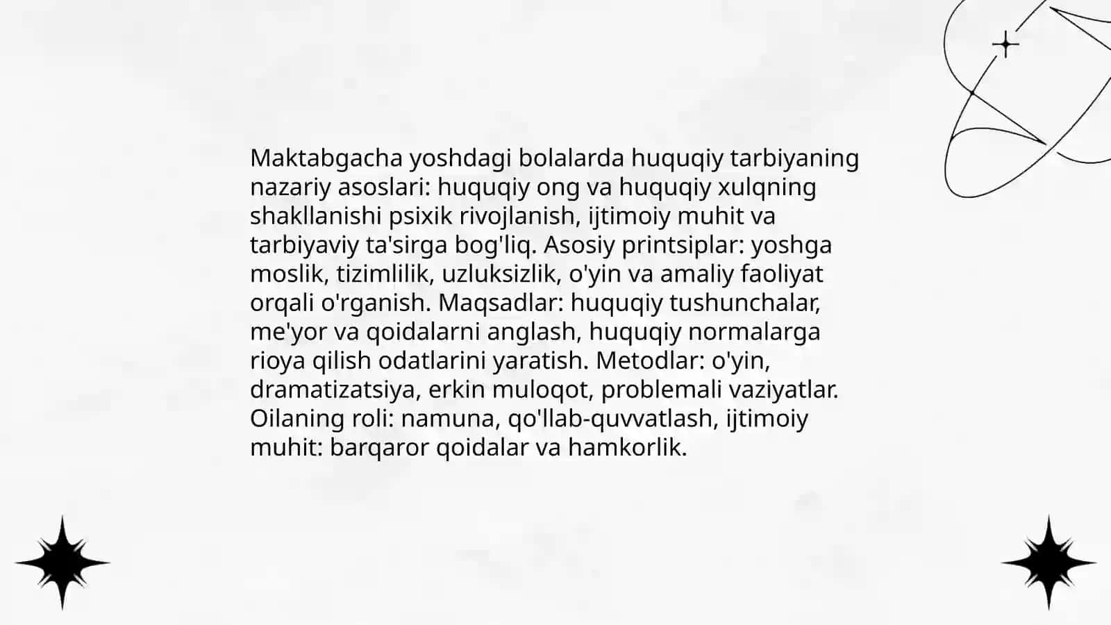 Maktabgacha yoshdagi bolalarda huquqiy tarbiyani shakllantirish 3