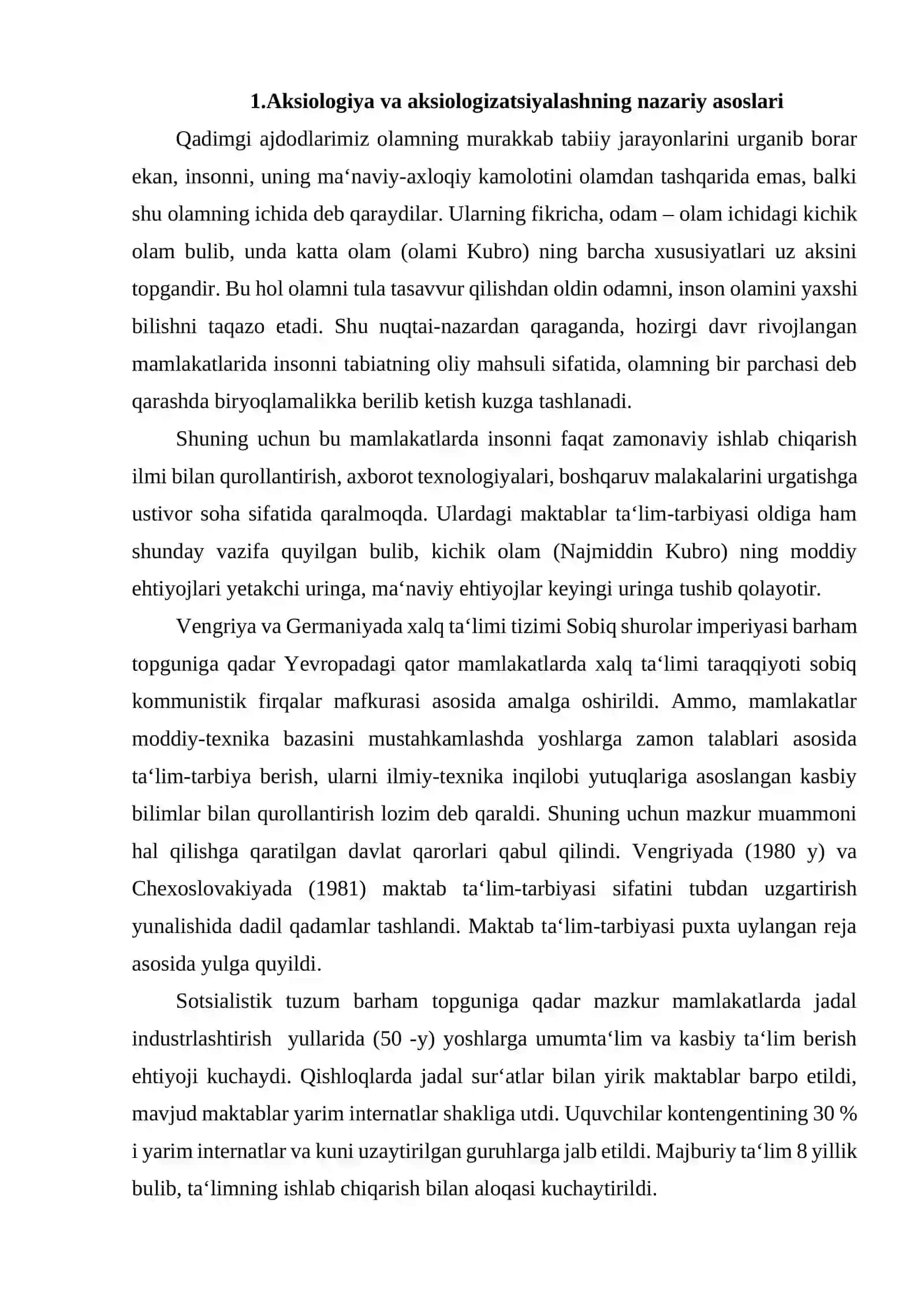 JAHON TA'LIM SOHASINI AKSIOLOGIZATSIYALASH 3