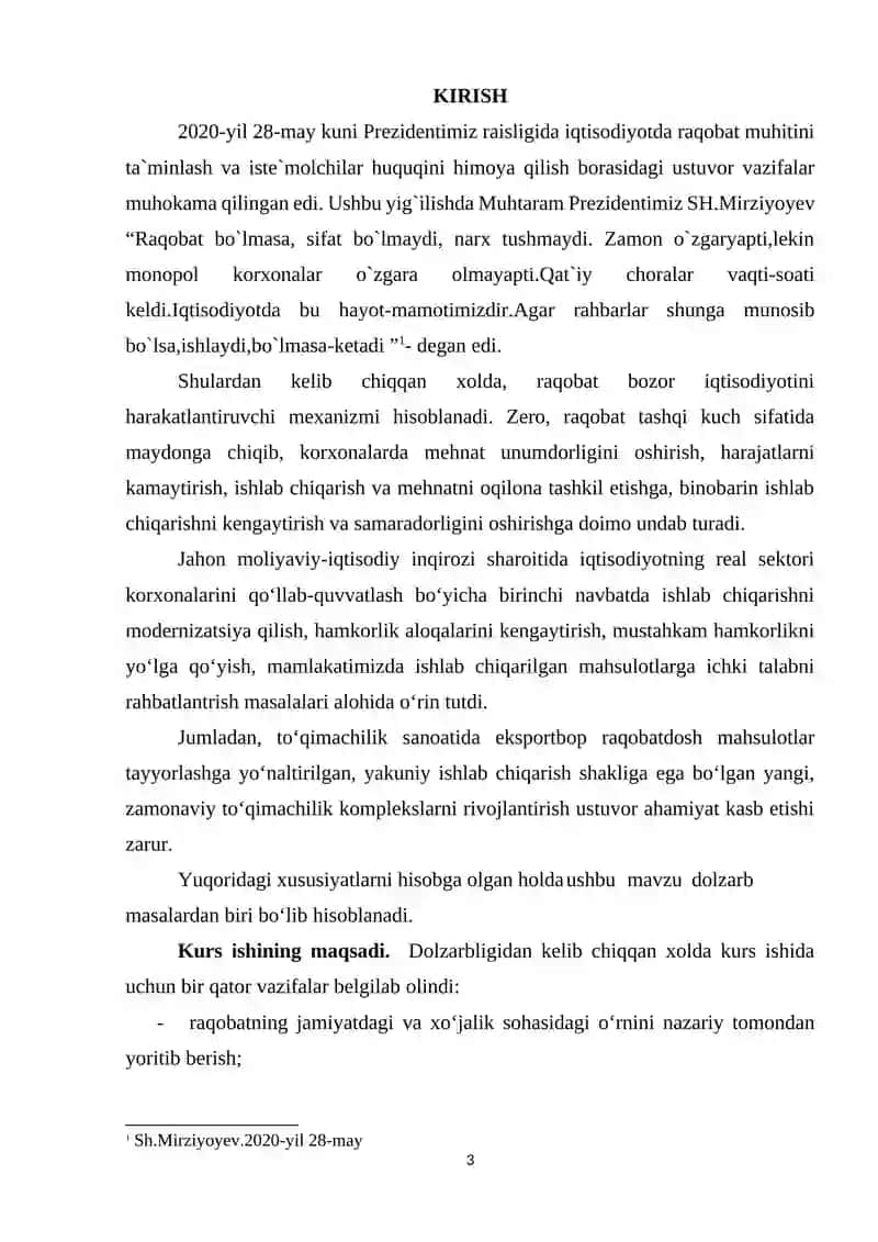 Raqobatning turli modellarida narxning shakllanish xususiyatlari 3