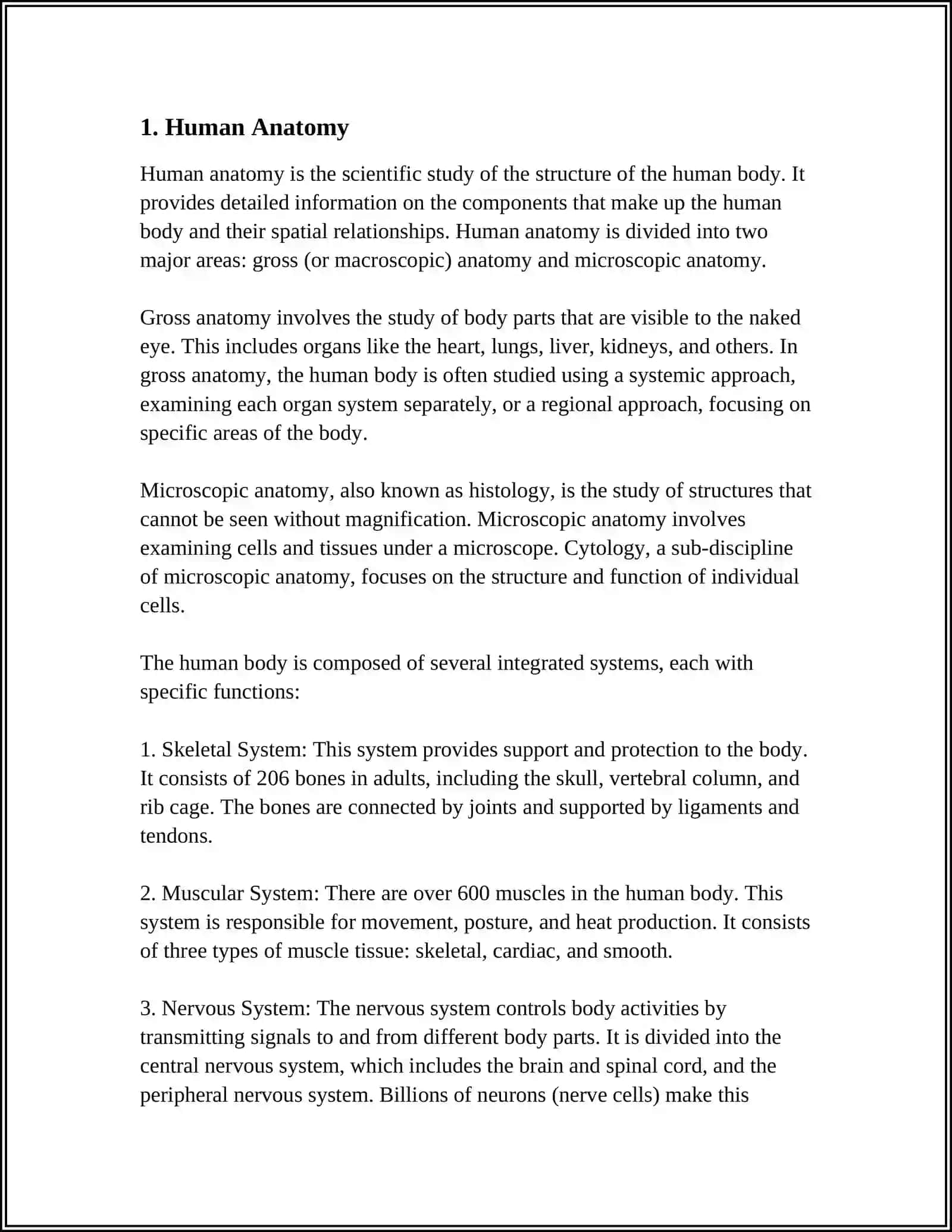 THE BODY AND ACTIONS 3
