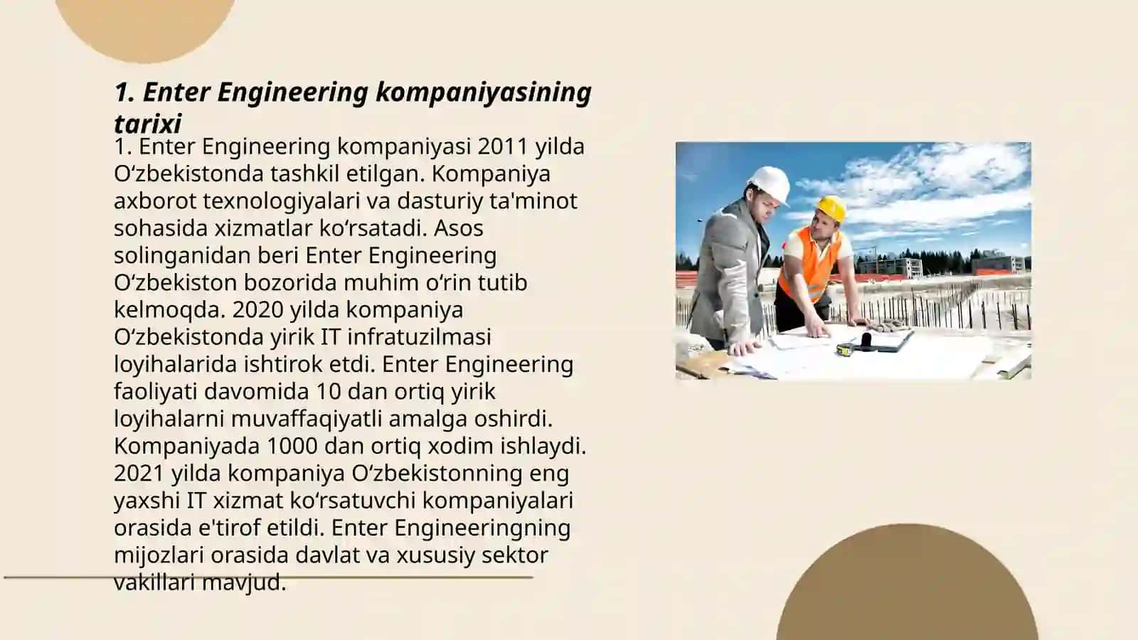 Enter Engineering kompaniyasi haqida 3