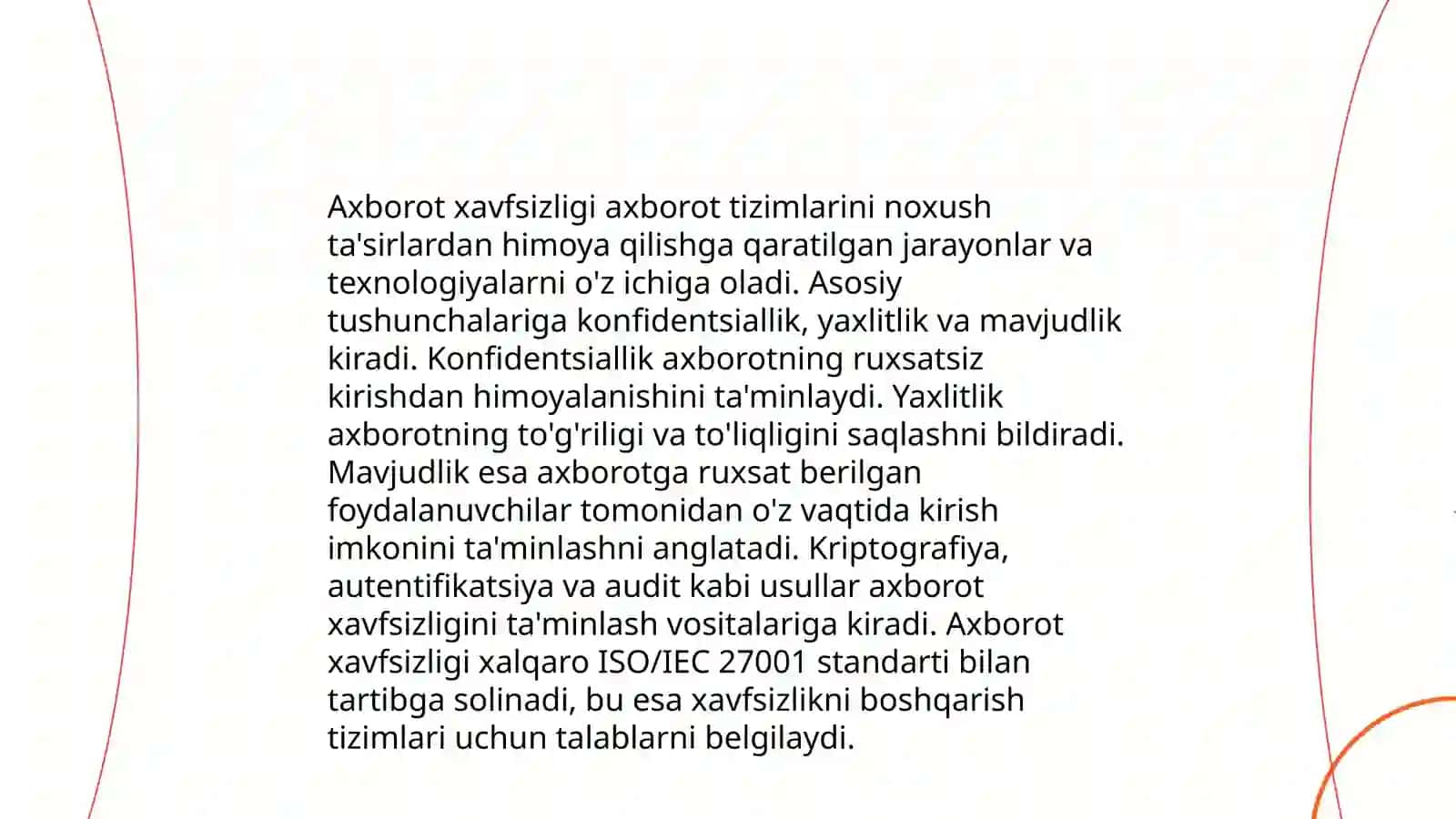 Axborot xavfsizligini taʼminlashning gʻoyaviy-nazariy asoslari 3