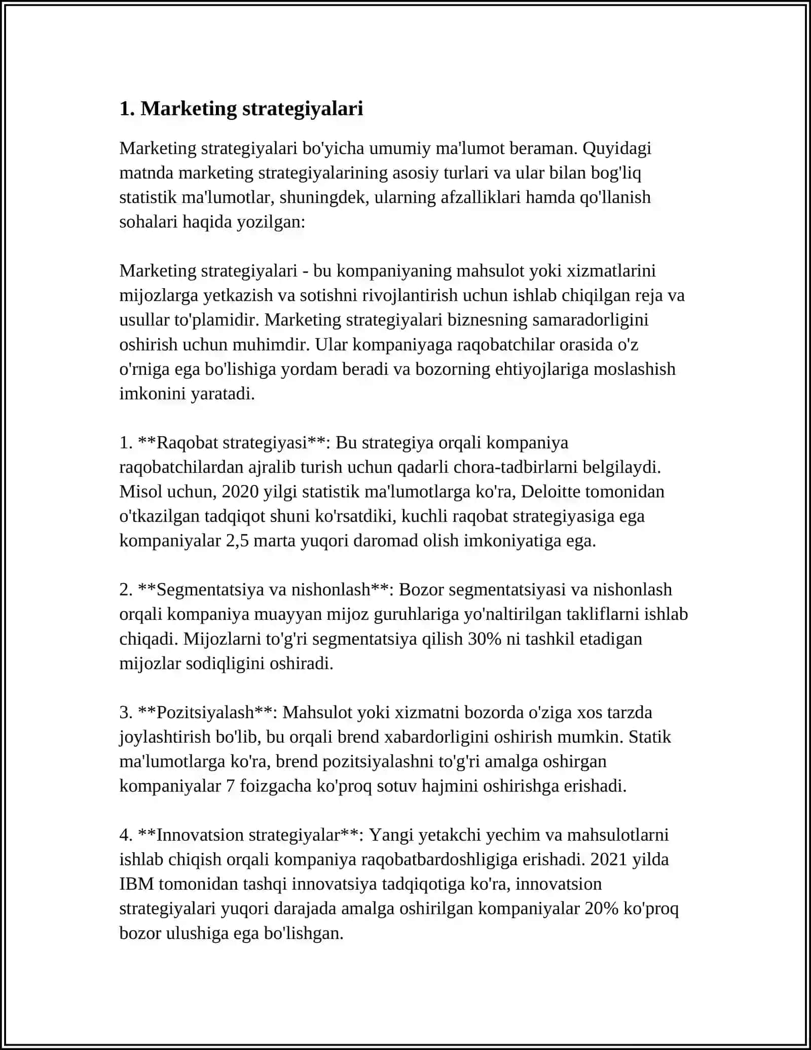 Marketing strategiyalari 3