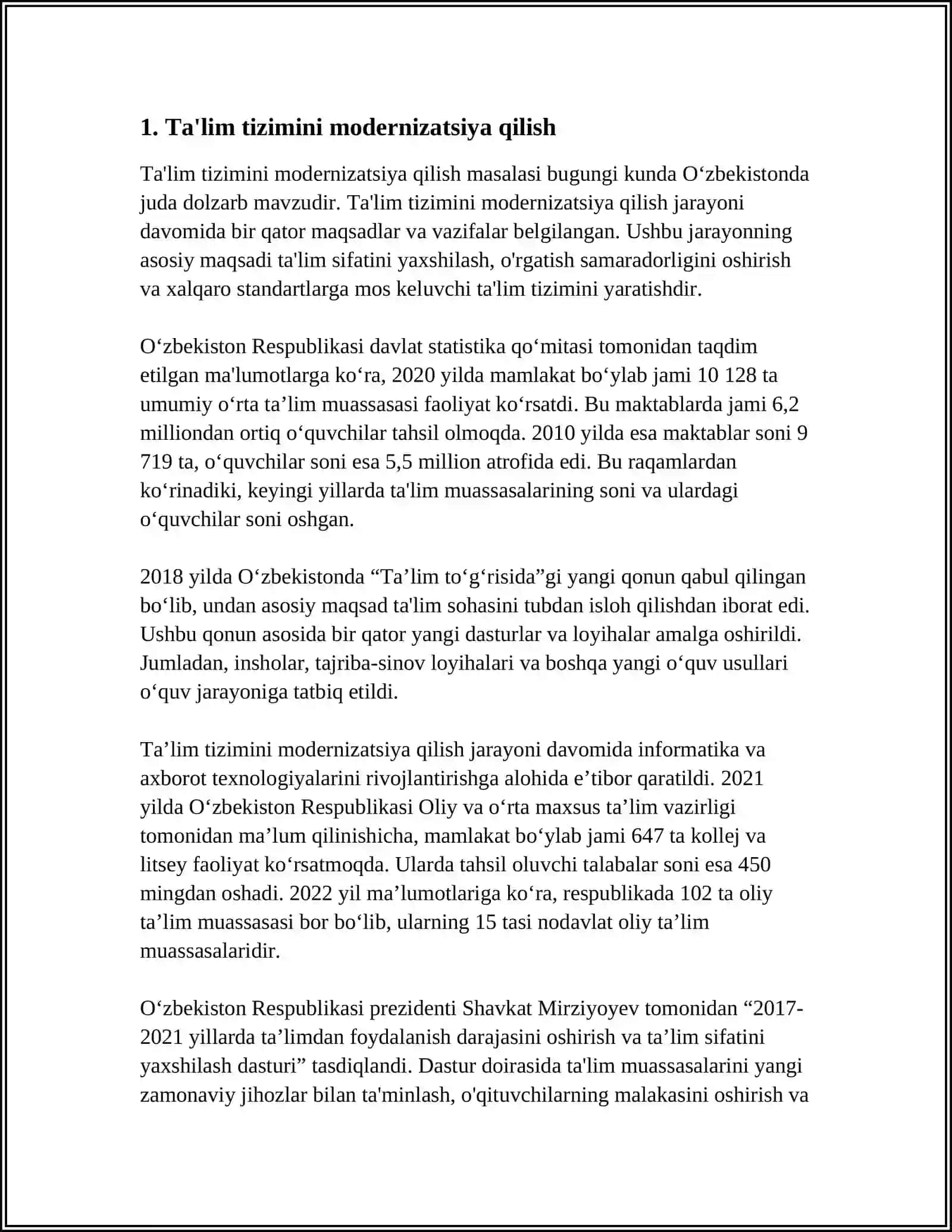 RIVOJLANGAN MAMLAKATLARDAGI TAʼLIM TIZIMI 3