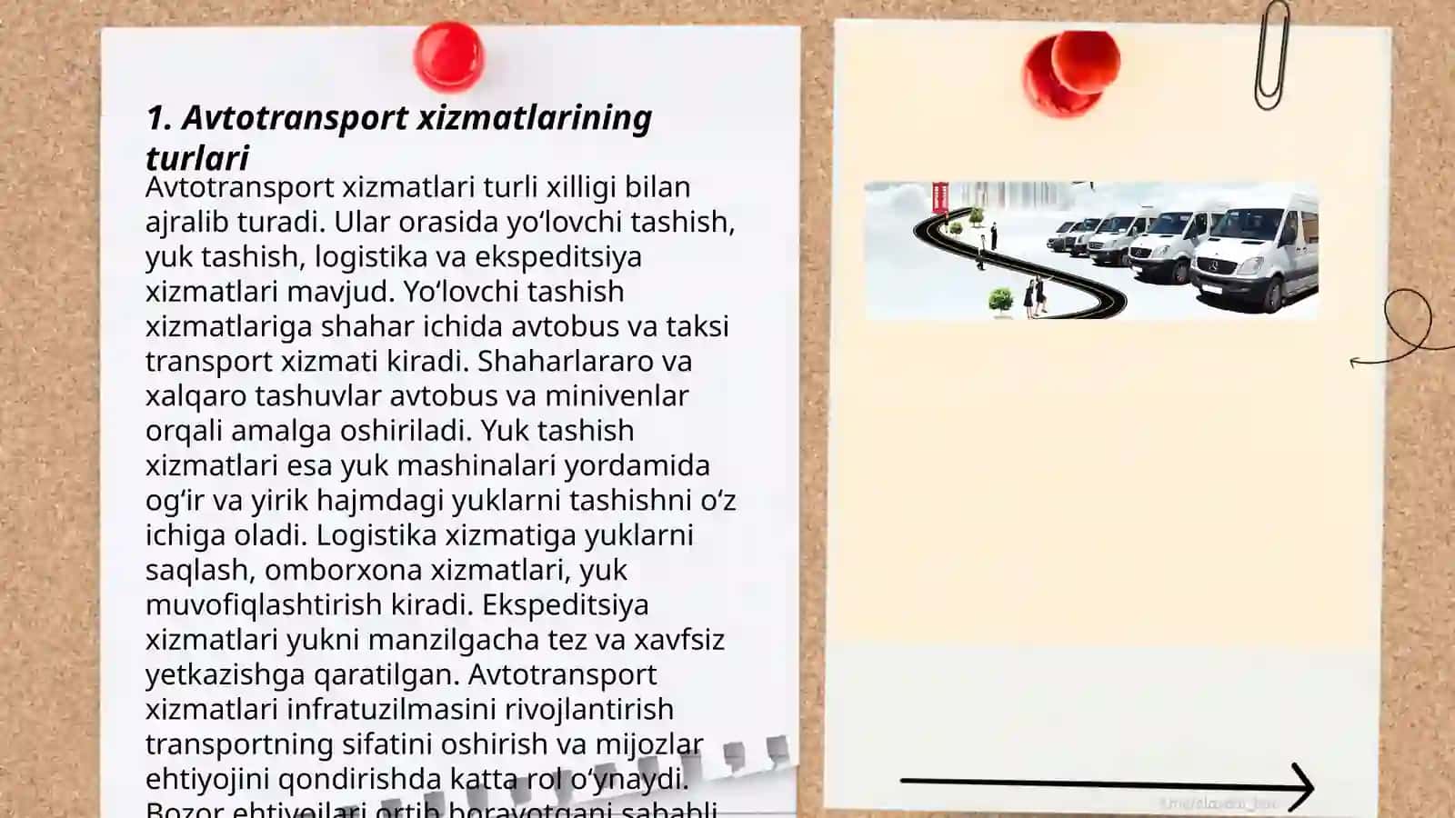 Avtotransport xizmatlari turlari 3