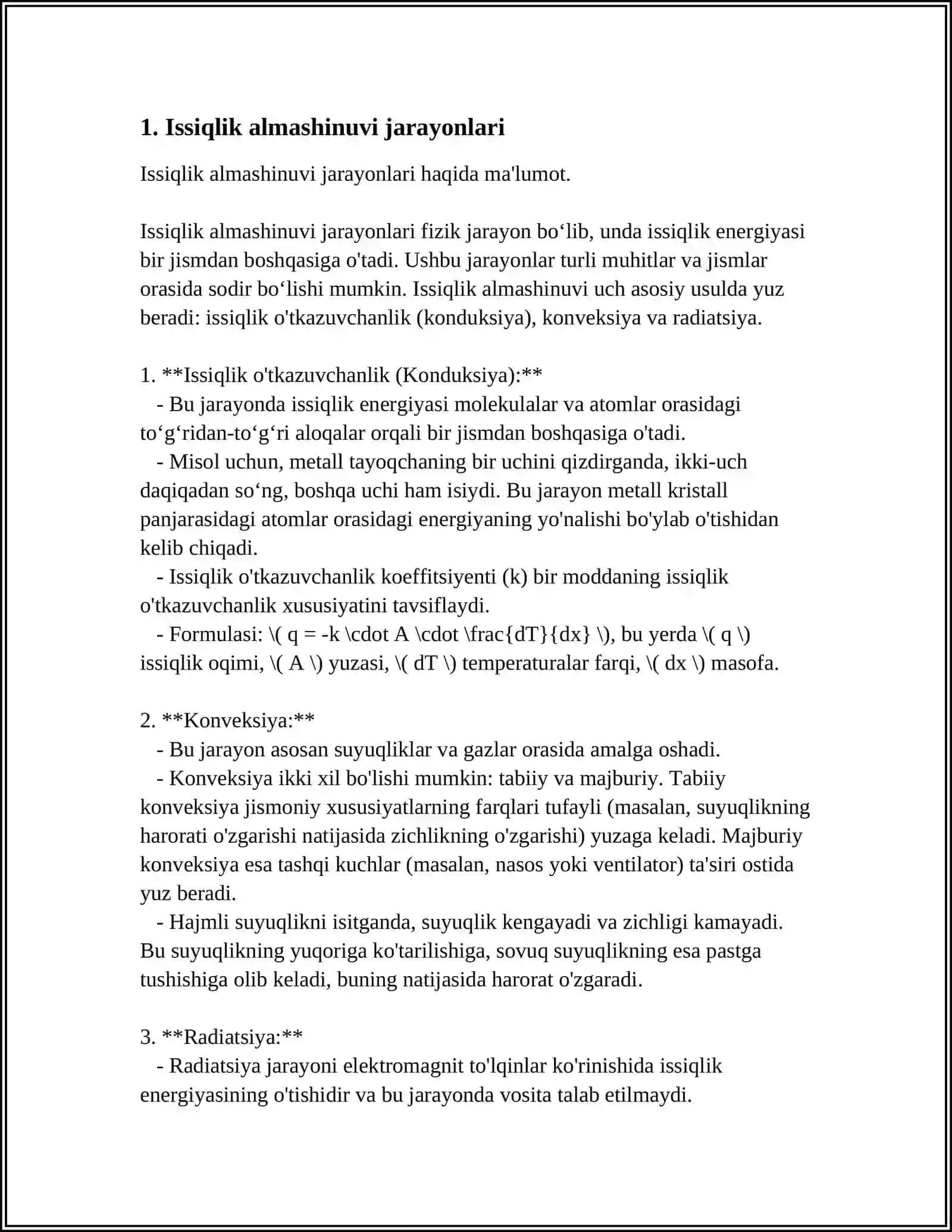 MUSTAQIL ISH Mavzu: TANA HARORATINI BOSHQARILISHI TERMAREGULYATSIYA 3