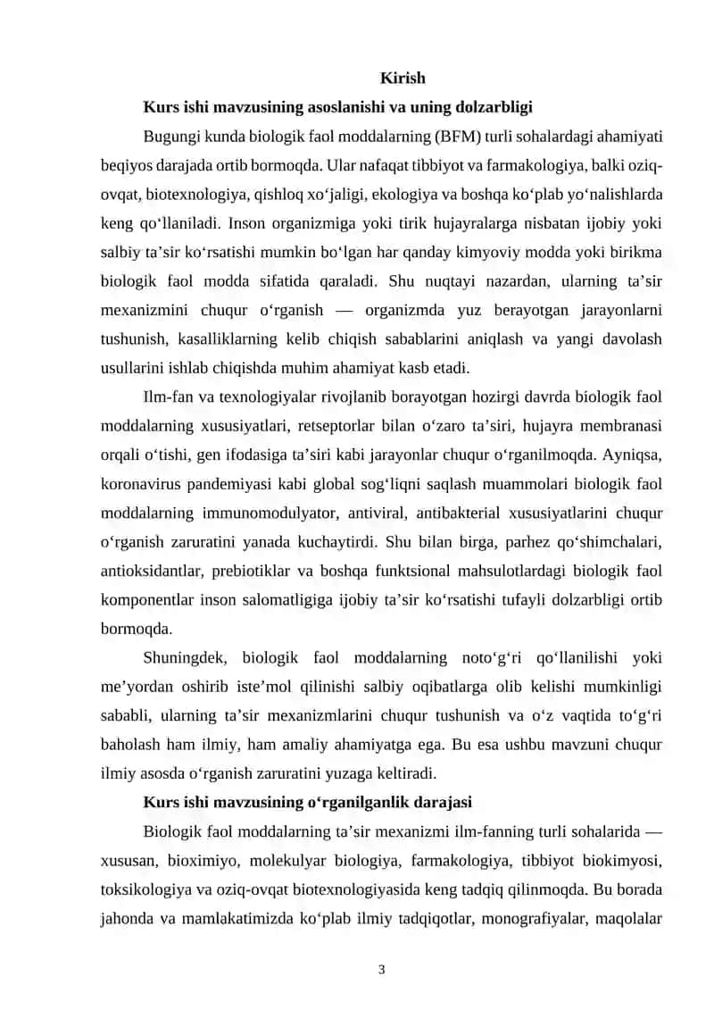 Biologik faol moddalarning ta'sir mexanizmi 3